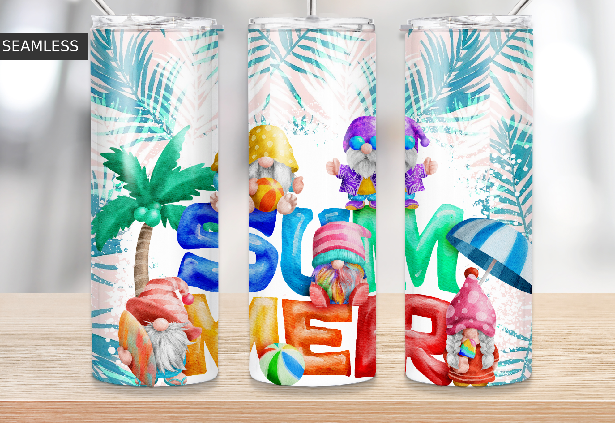 Beach Gnomes Ver2 Tumbler