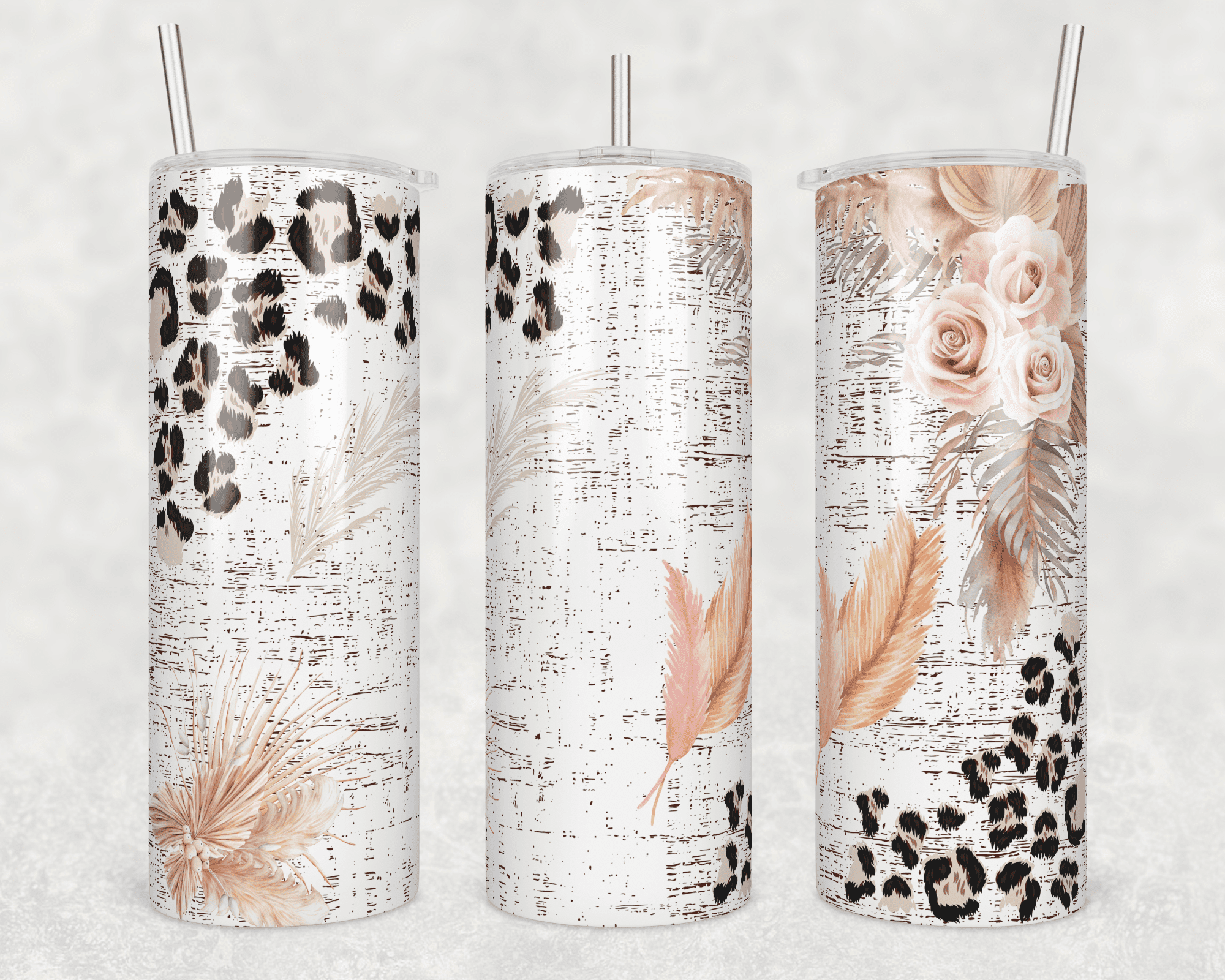Boho Leopard Tumbler