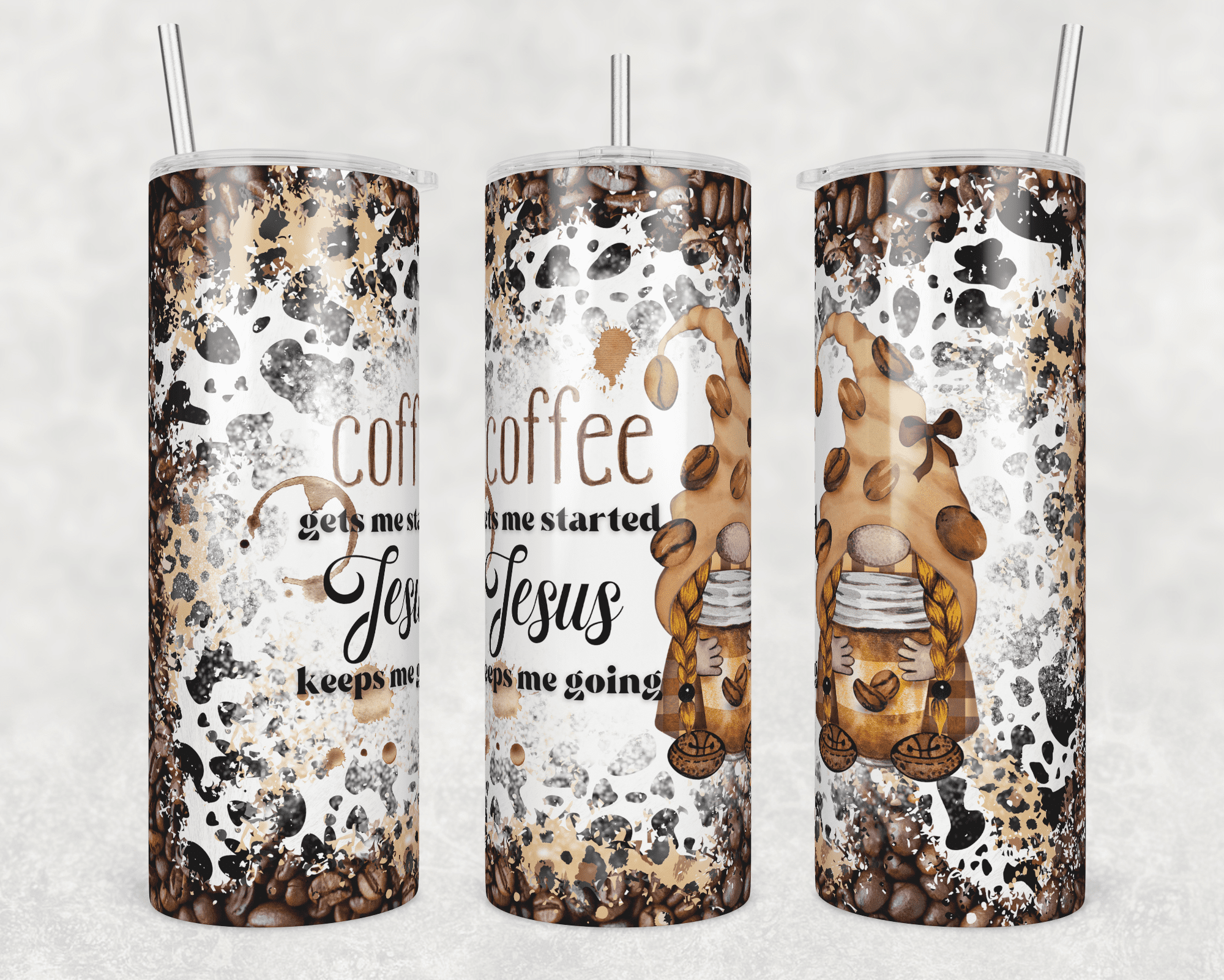 Coffee Gets Me Started Tumbler
