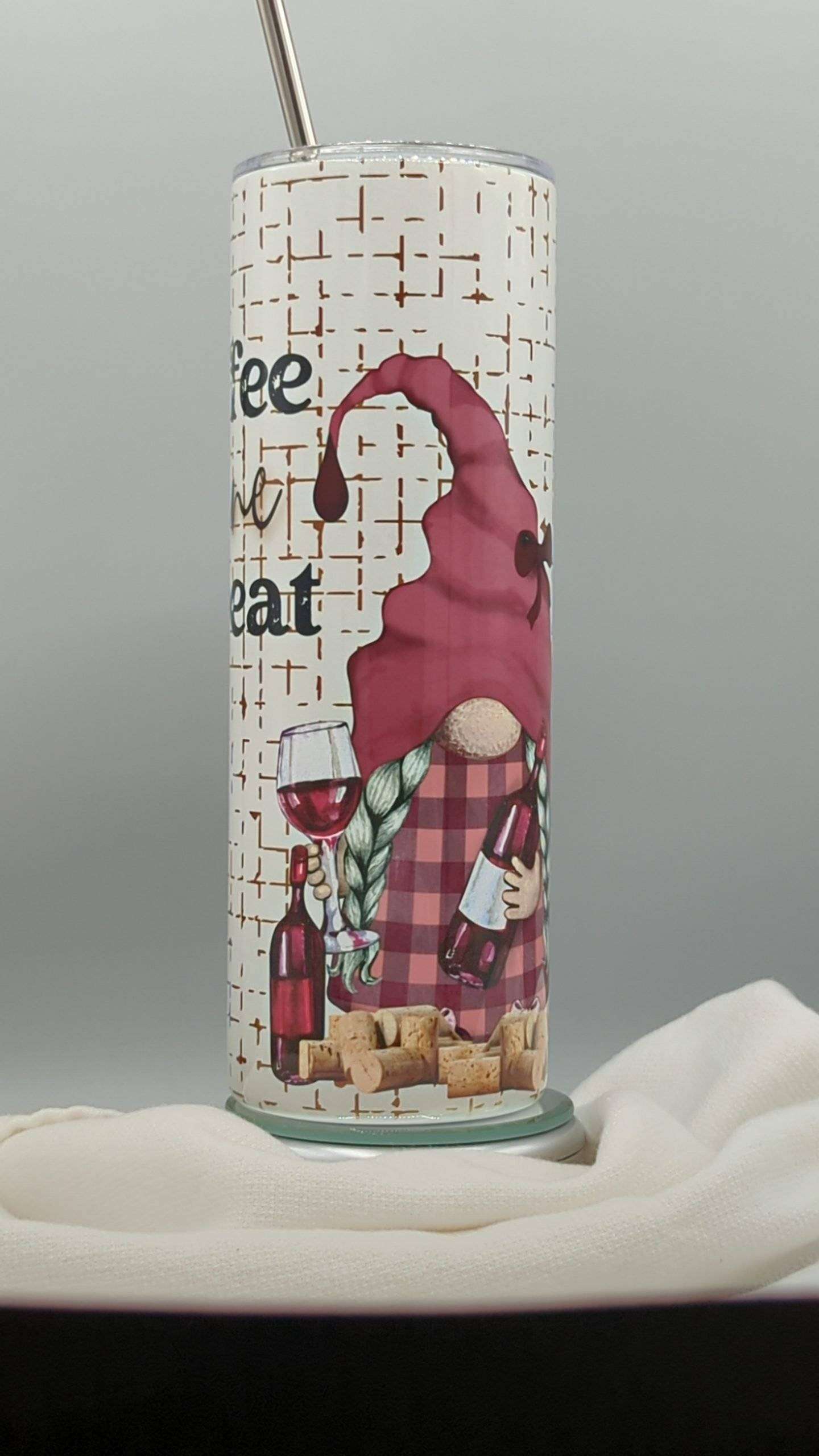 Coffee Wine Repeat Tumbler - Image 5