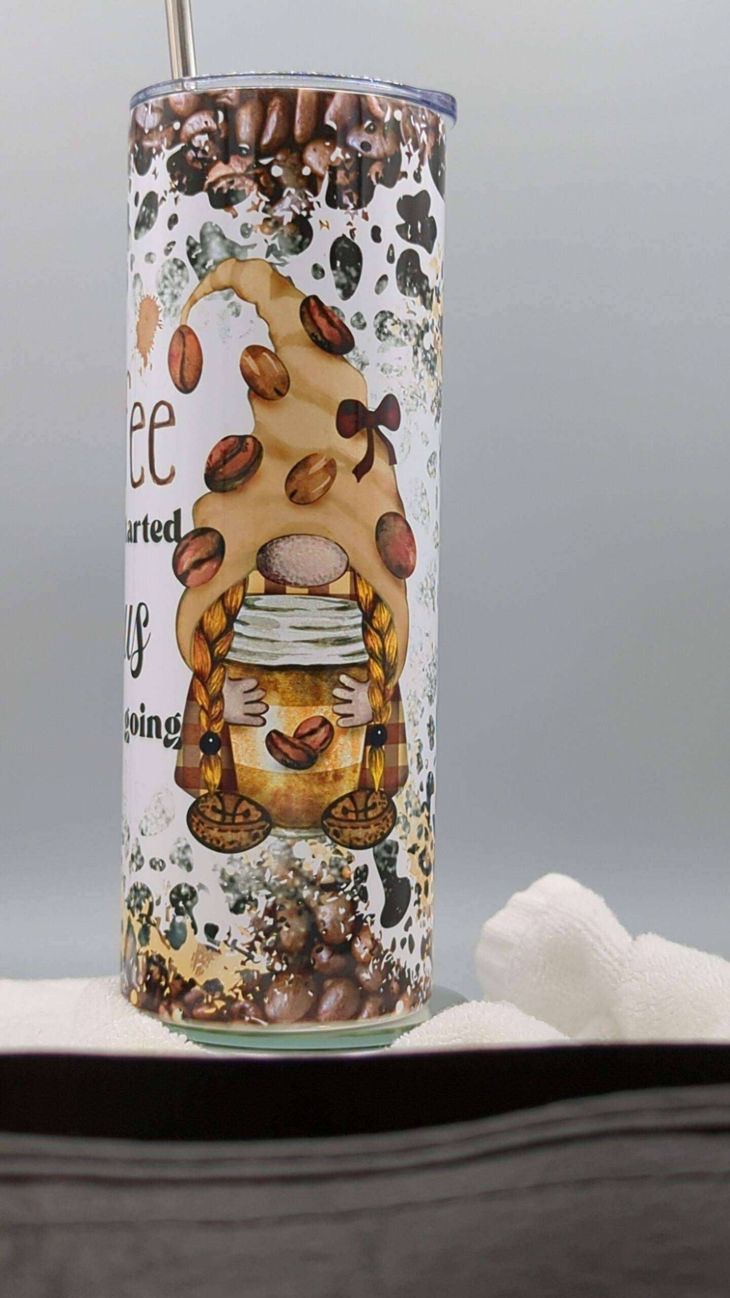 Coffee Gets Me Started Tumbler - Image 5