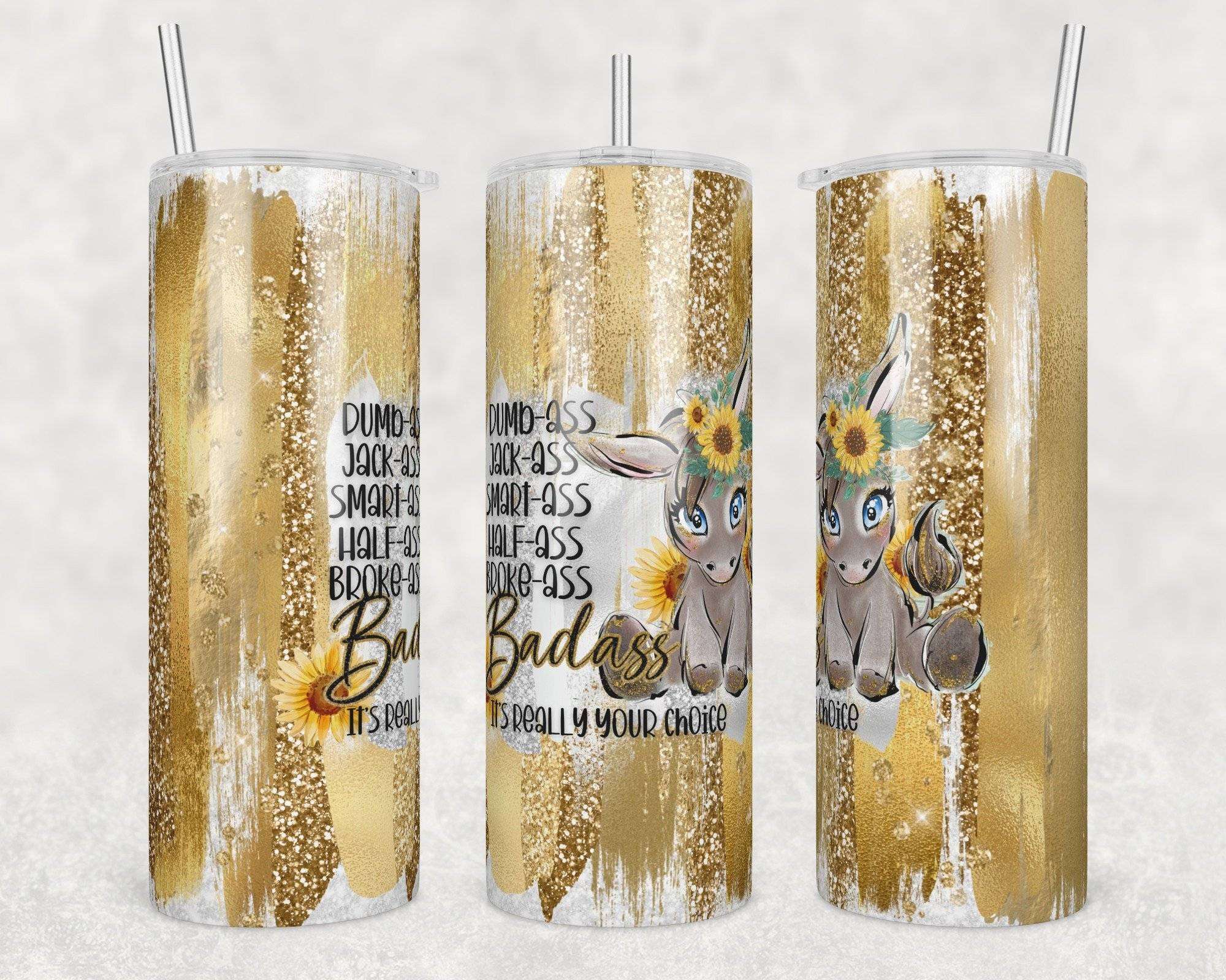 Fill in the Blank A$$es Tumbler