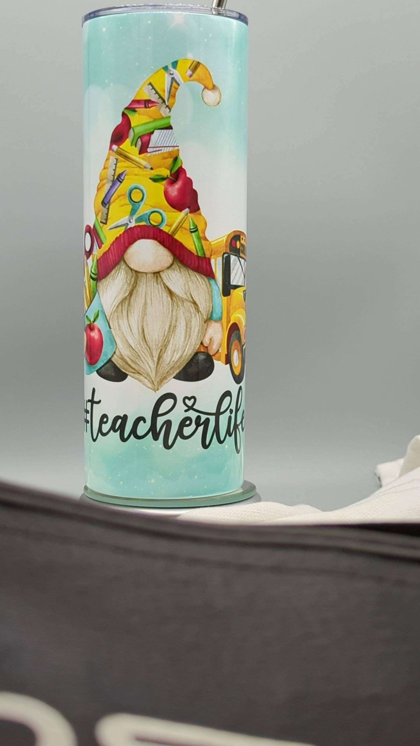 Gnome #TeacherLife Tumbler - Image 4