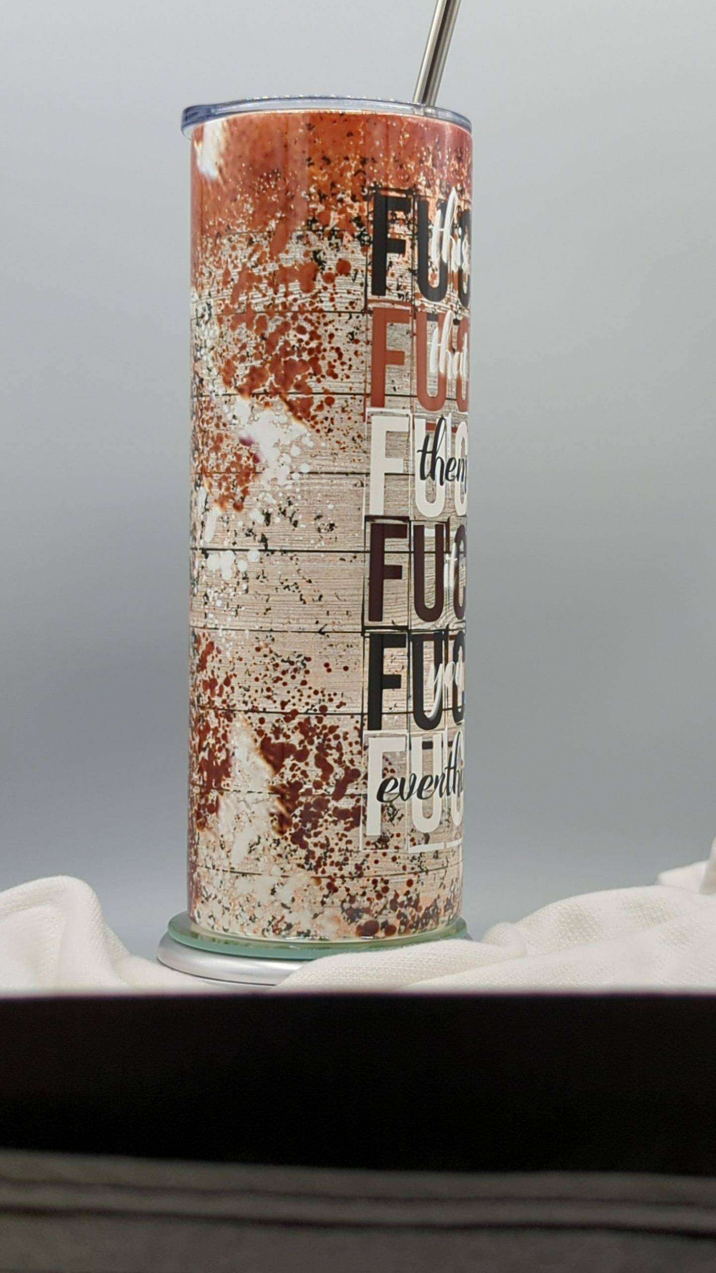 Shiplap Leopard F-Bomb Tumbler - Image 2