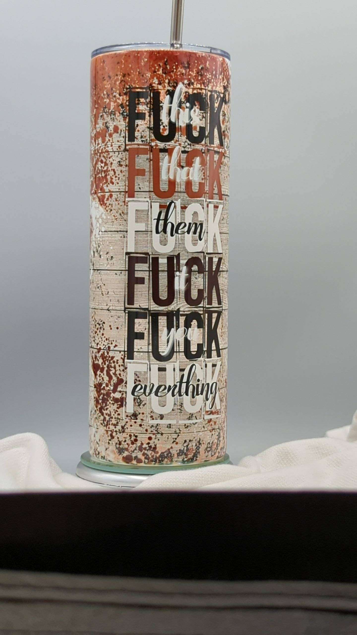 Shiplap Leopard F-Bomb Tumbler - Image 3