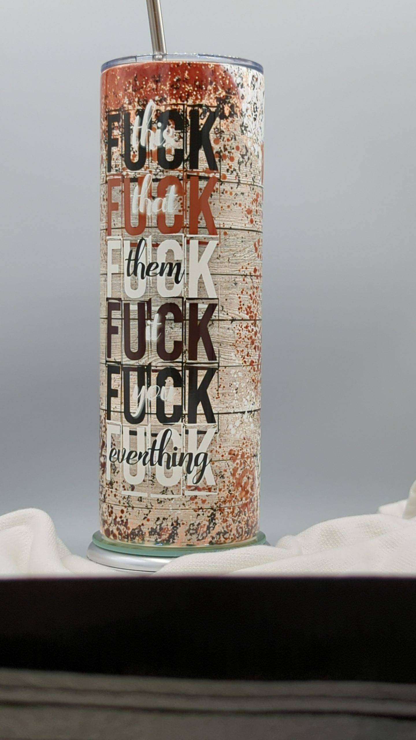 Shiplap Leopard F-Bomb Tumbler - Image 4