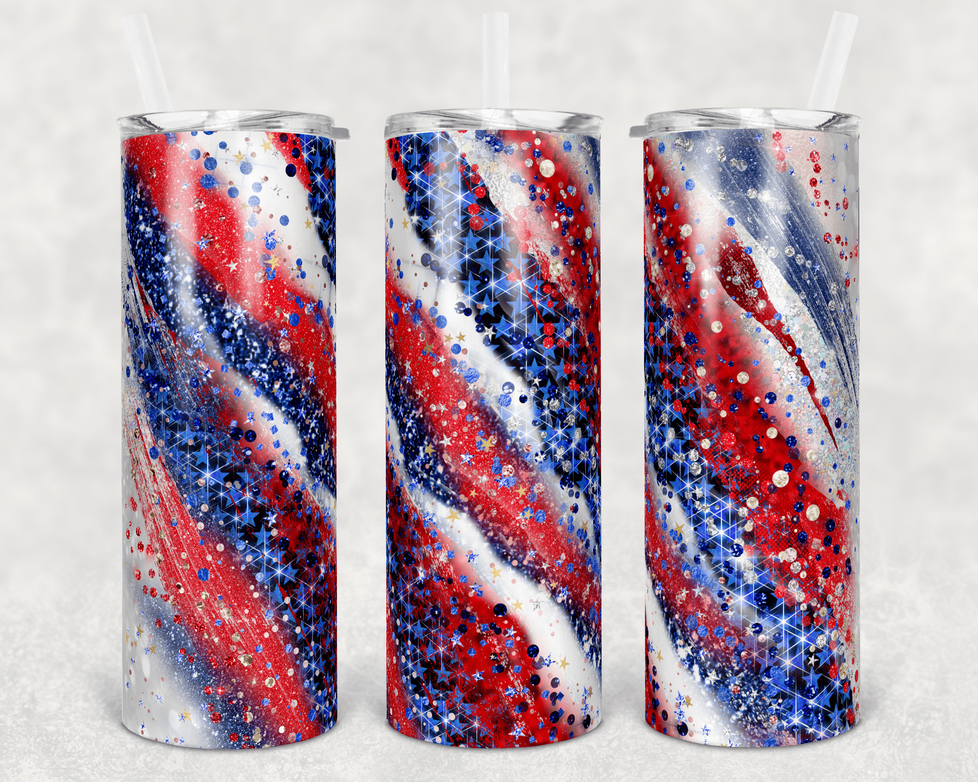 Red, White, & Blue Patriotic Tumbler