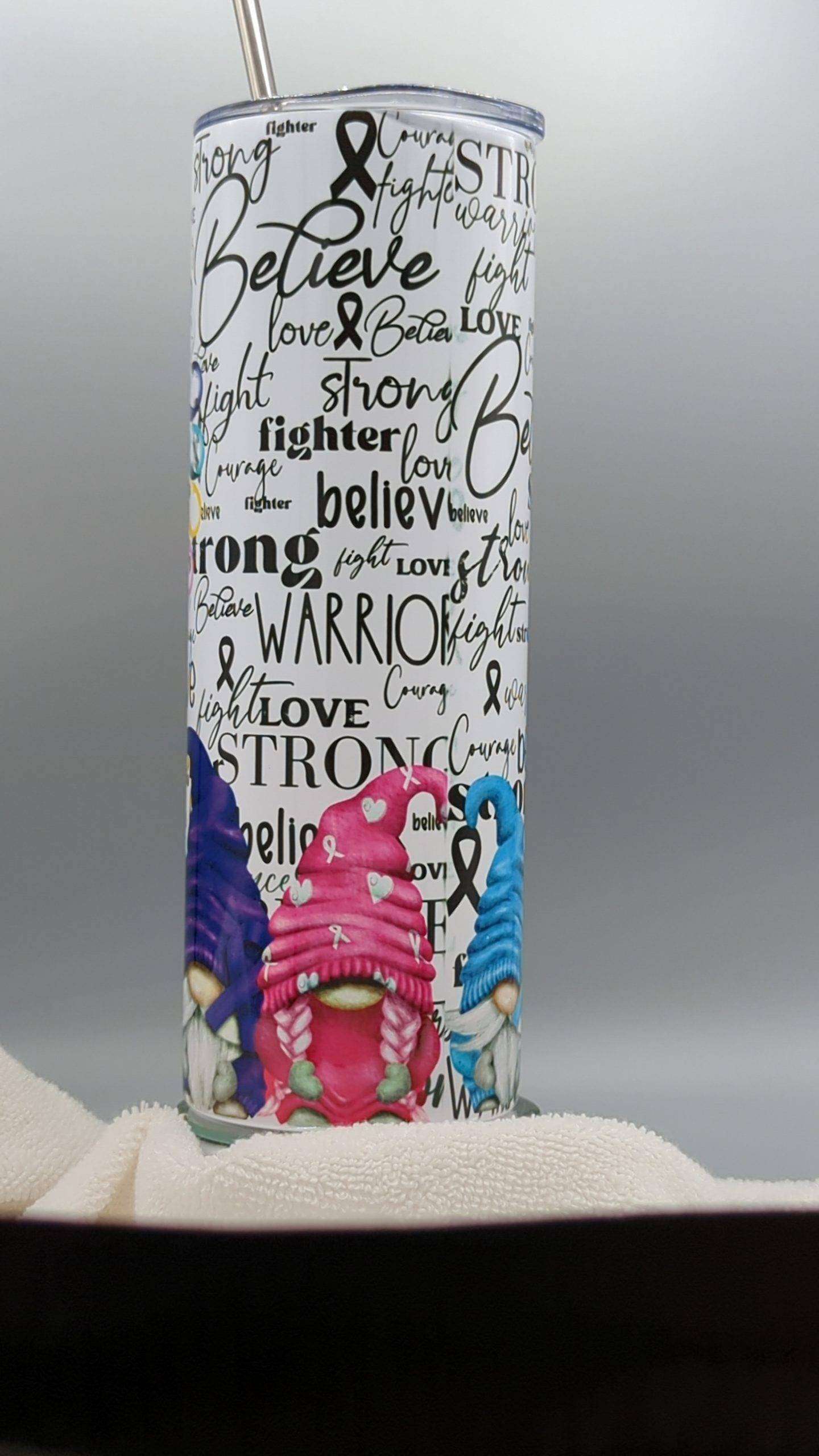 Cancer Comes in Many Colors Gnome Tumbler - Image 7