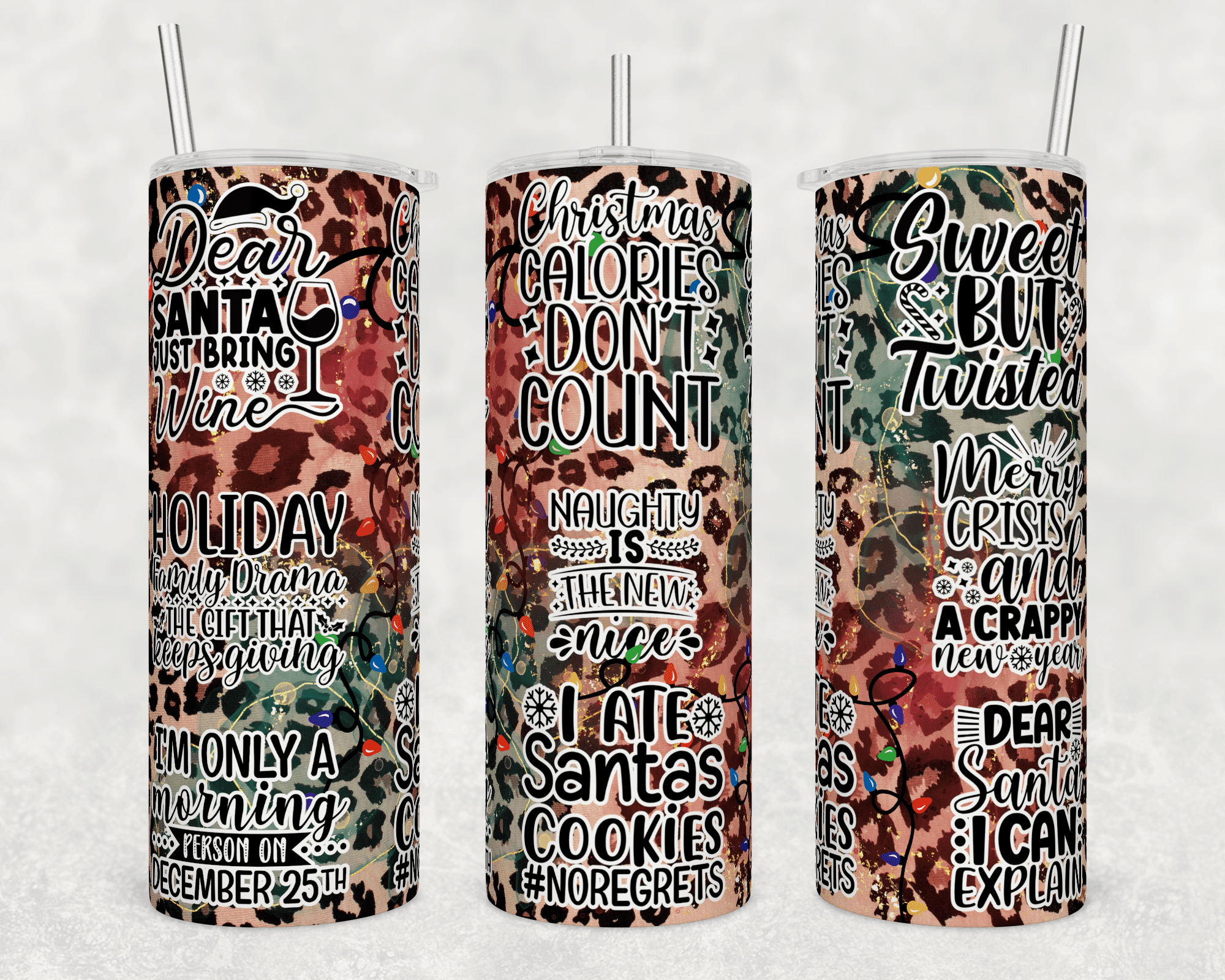 Sarcastic Christmas Tumbler