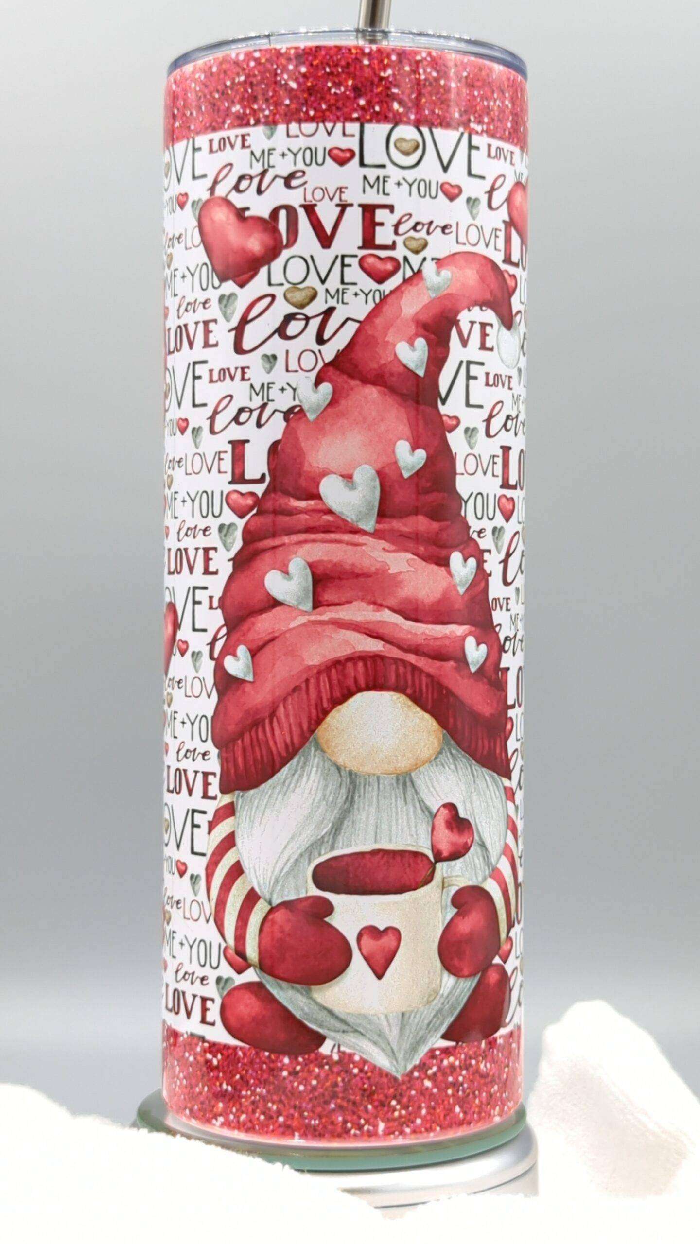 Valentine Gnome Love Tumbler - Image 3