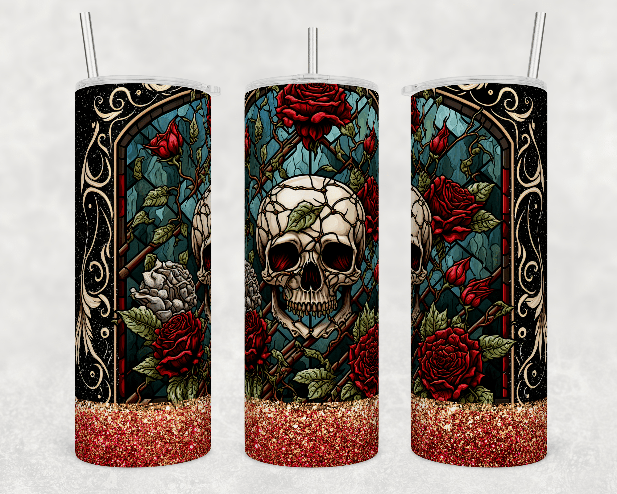 SG Skull & Roses Tumbler