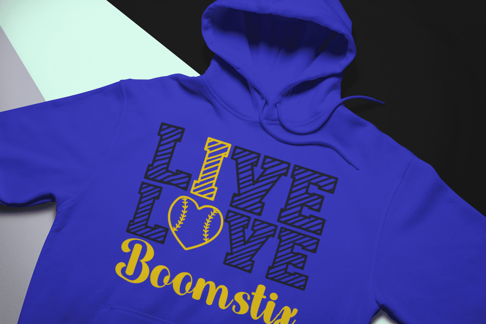 Boomstix Live, Love (Lines) Hoodie - Image 3