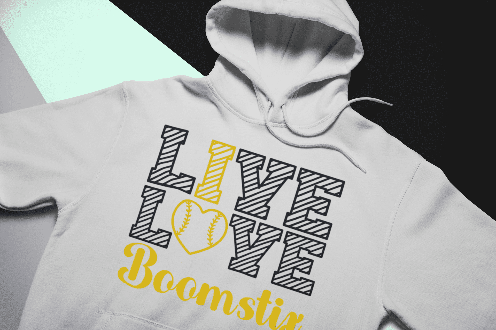 Boomstix Live, Love (Lines) Hoodie - Image 4