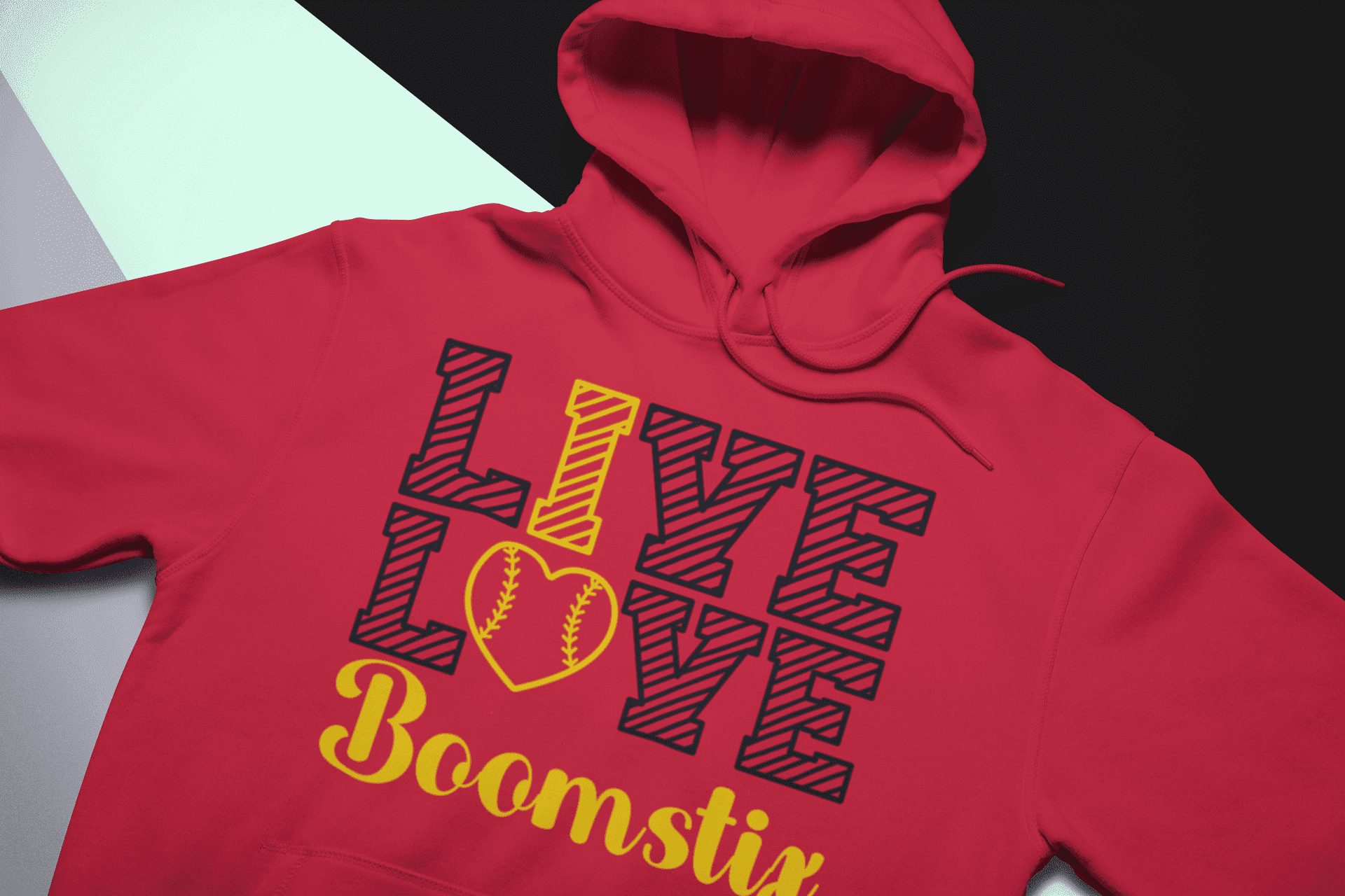 Boomstix Live, Love (Lines) Hoodie