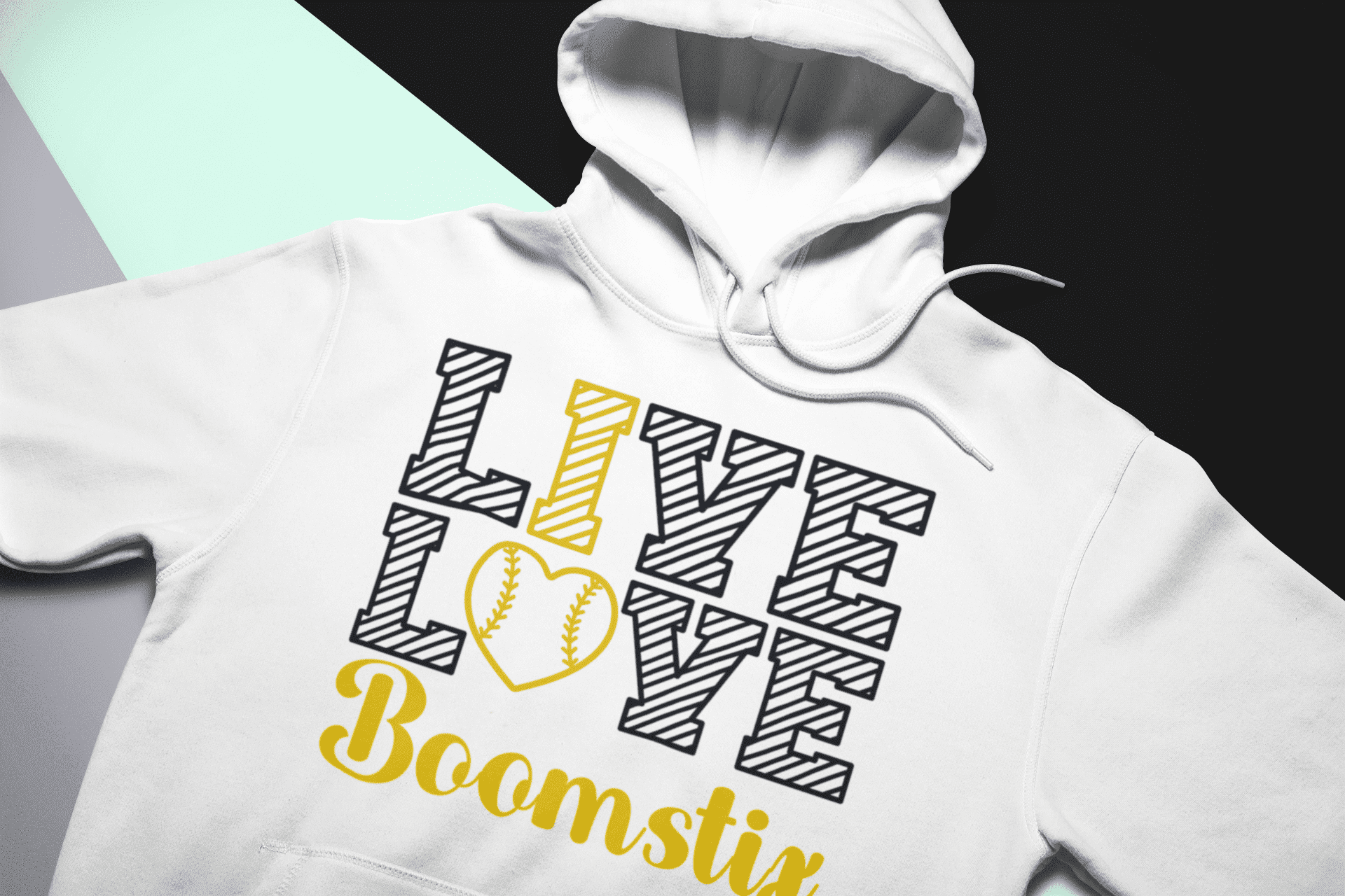 Boomstix Live, Love (Lines) Hoodie - Image 2