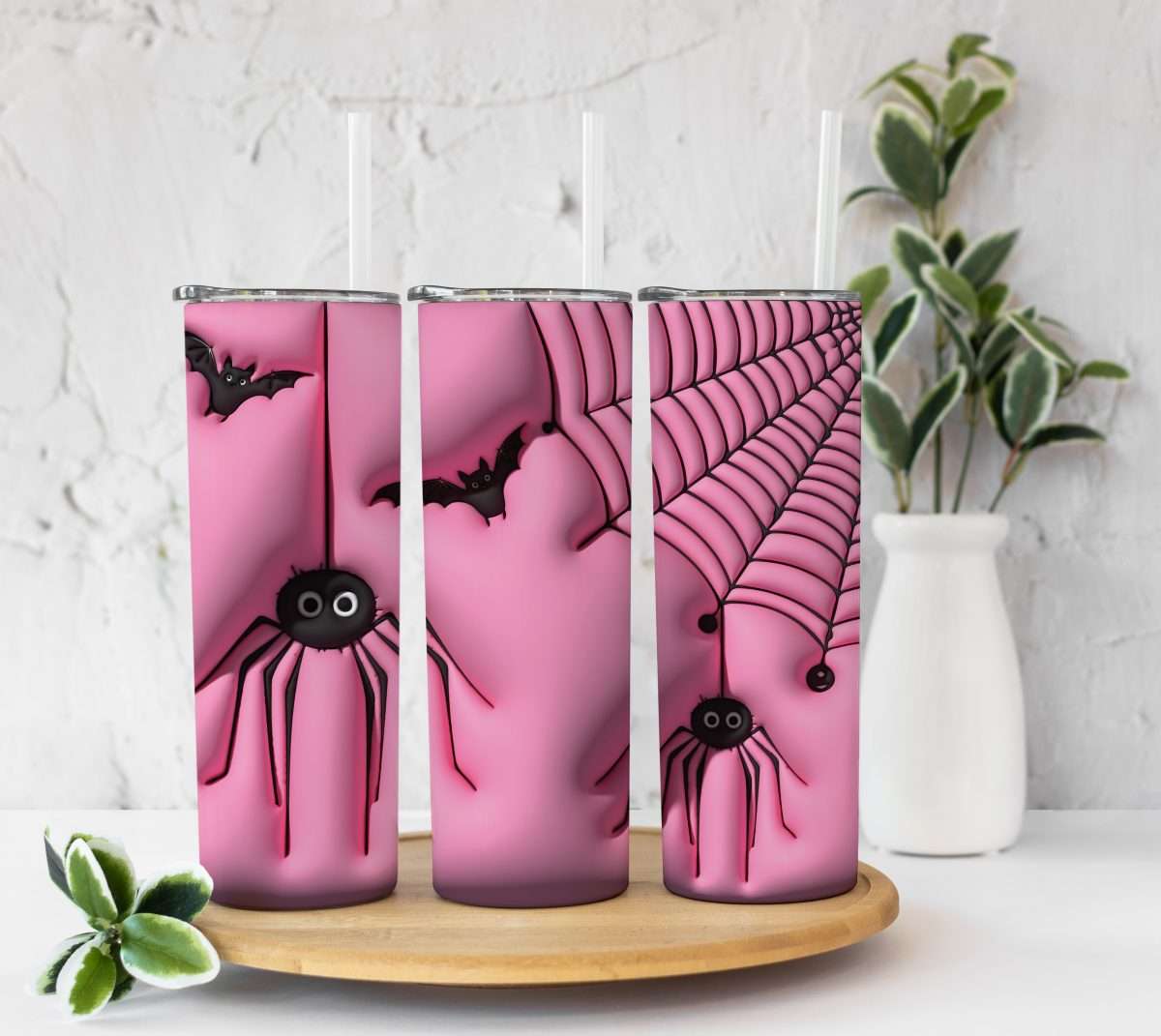 Puff - Pink Halloween Tumbler