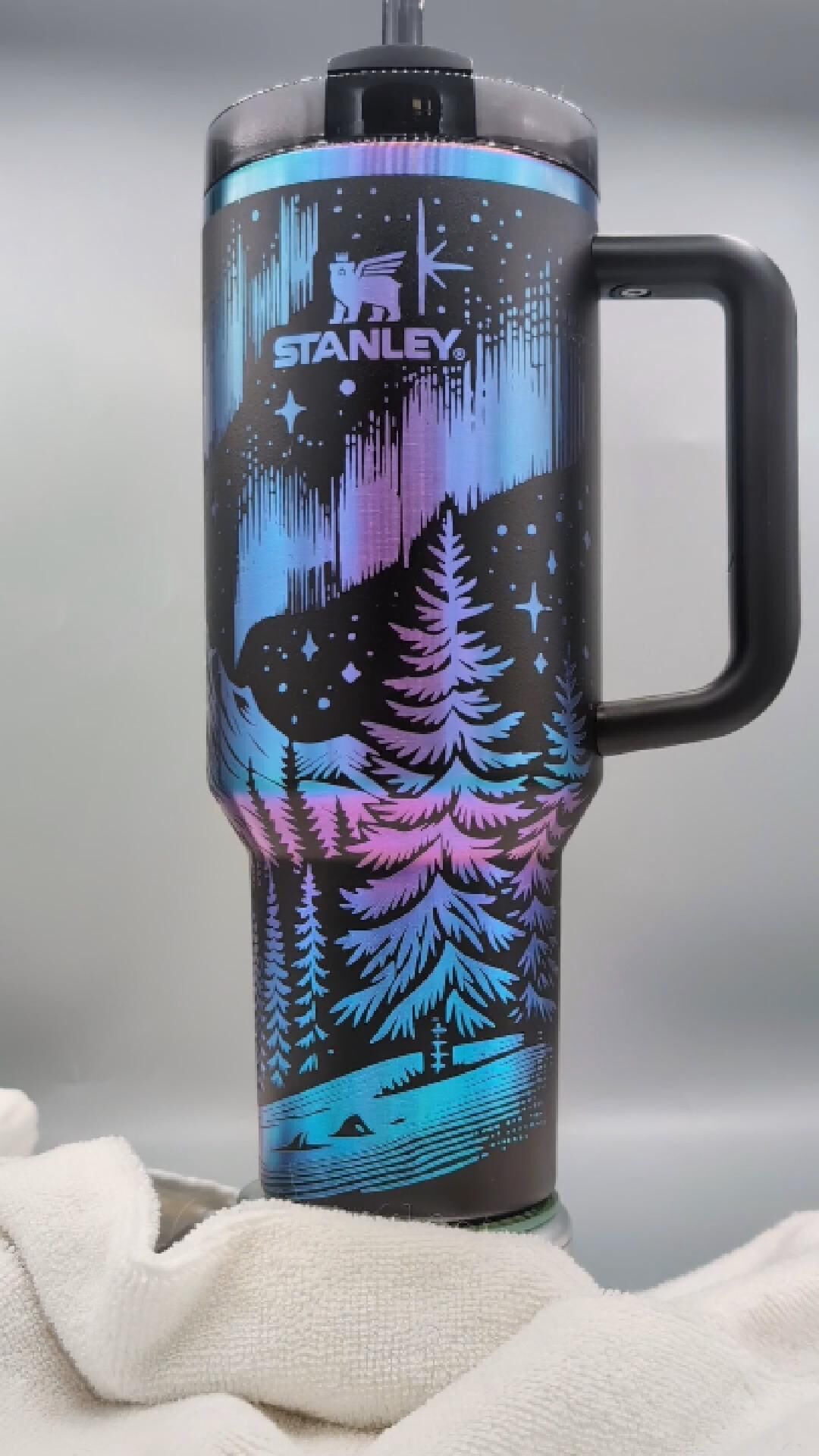 Stanley Black Chroma Northern Lights 40oz Tumbler
